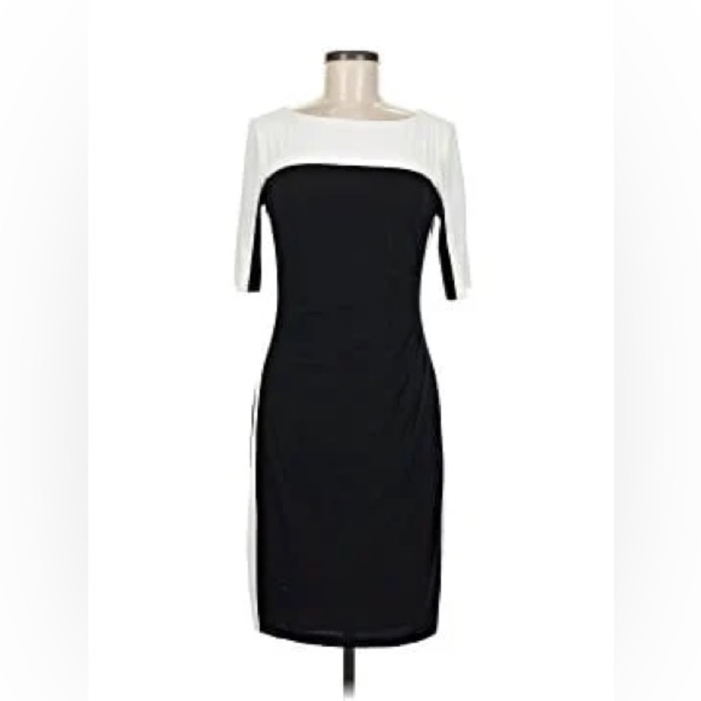 Ralph Lauren Black and White Midi Dress 😍